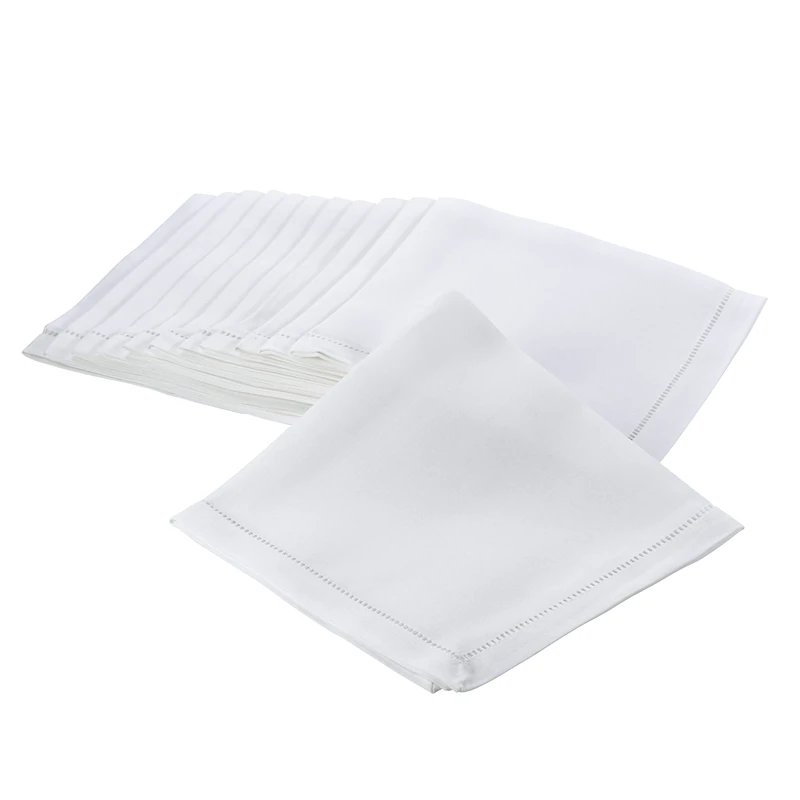 Dinner Napkin with Hemstitched Border (Set of 12)