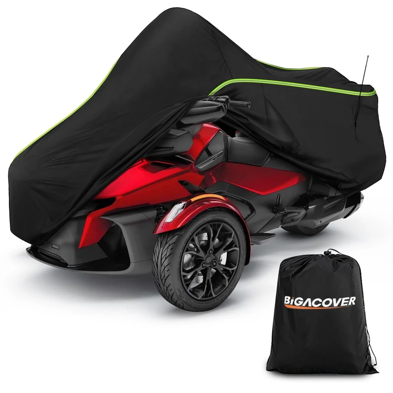 BIGACOVER for Can-Am Spyder RT Full Cover - Waterproof, Sun & Heat Protection, Heavy Duty All Weather Protection - 2020-2023 RT Touring/Sports ST