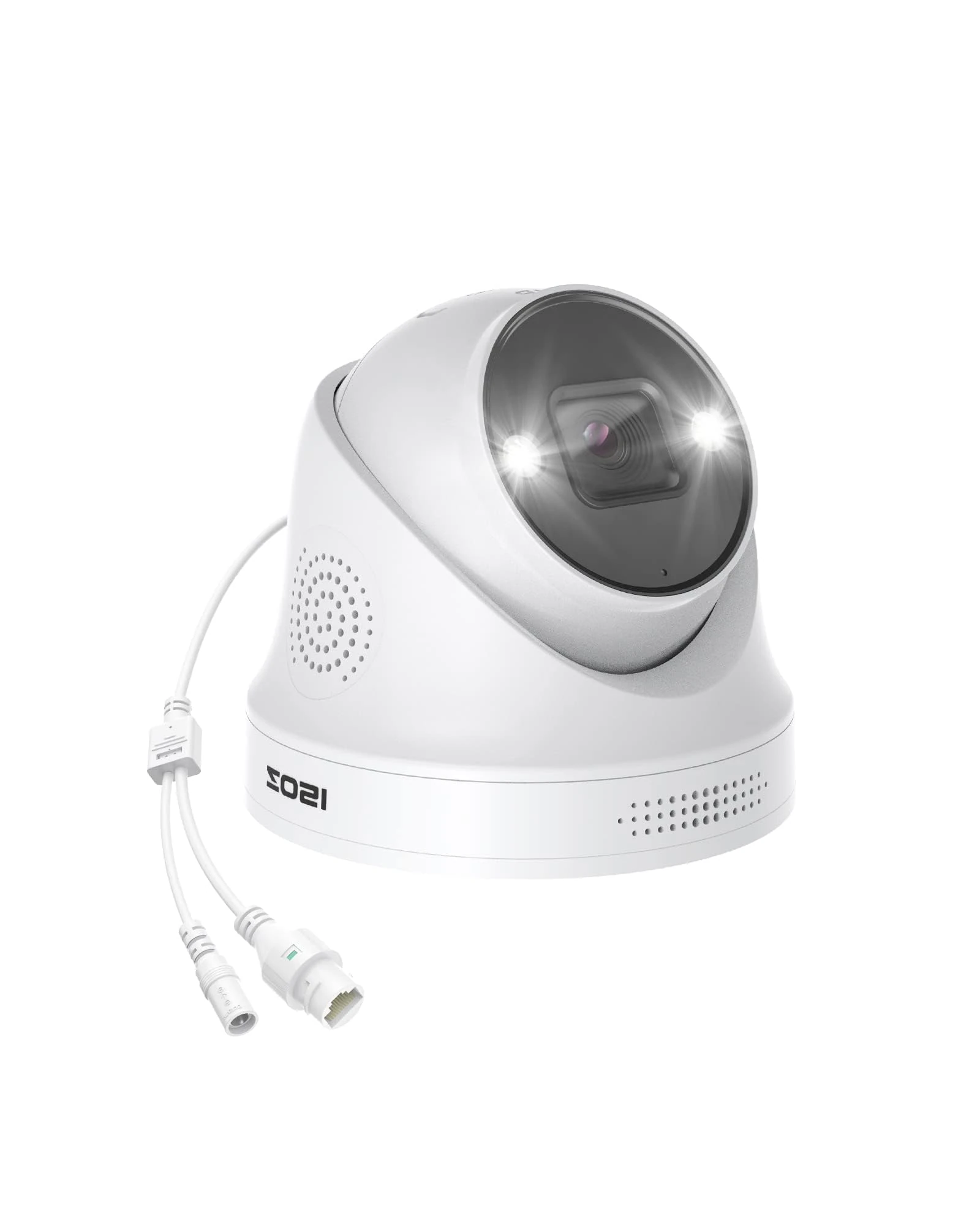 ZOSI 5MP PoE Security Camera with Person Vehicle Detection,2-Way Audio,Color Night Vision,Sound & Light Alarm,IP66 Weatherproof for Outdoor Indoor,Cloud & Local Storage,Only Compatible Our POE NVR