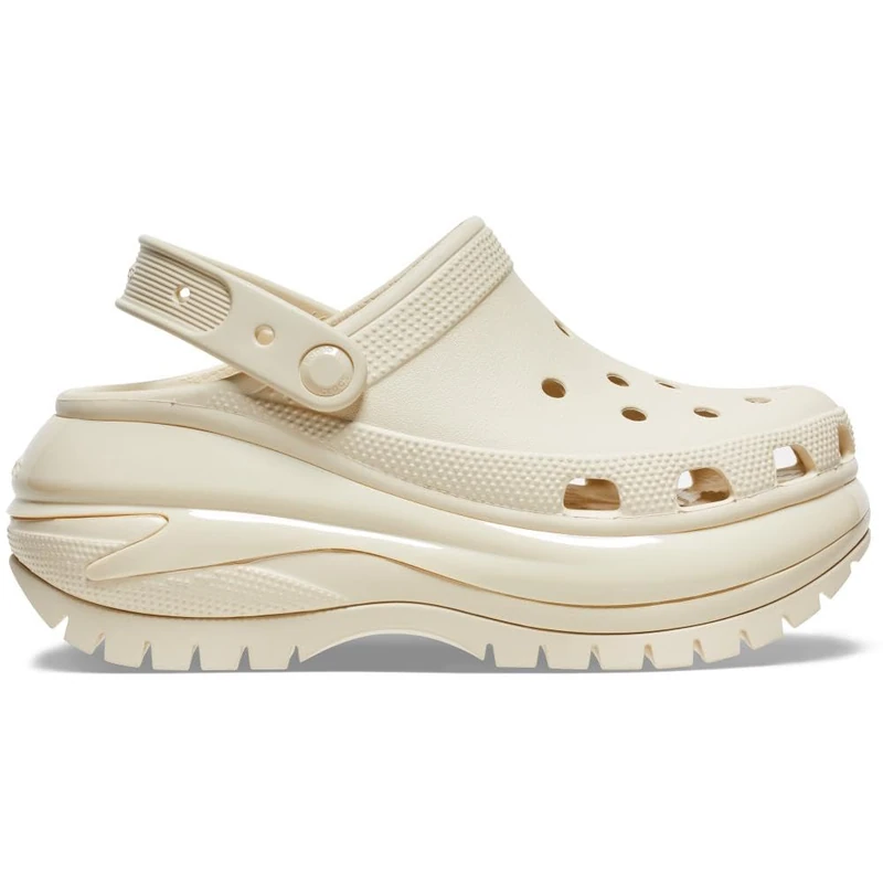 Crocs, Unisex Adult, Mega Crush Clog, Bone, 4 UK Men/ 5 UK Women
