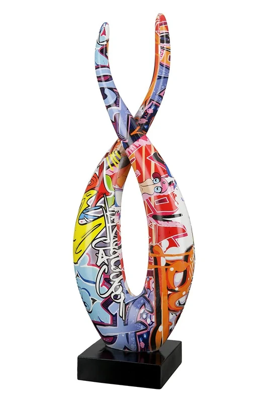 Casablanca mordernes Design Decorative Figurine, Resin, Colourful, Höhe 36 cm