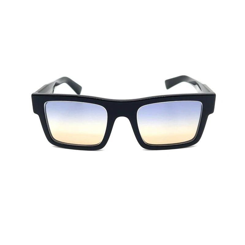 Prada Men's 0pr 19ws 52 1ab06z Sunglasses, Black/Yellow/Dark Blue Gradient, Black/Yellow/Dark Blue Gradient, One Size