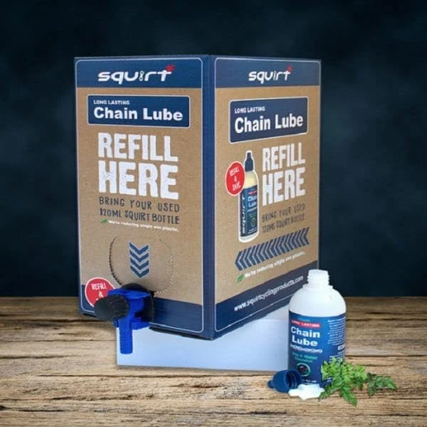 SQUIRT CYCLING PRODUCTS Lubricante Cadena Cera Larga Duracion Unisex Adult Squirt 5L Format Taller Eco Refill Box Accesorios y Recambios bicis, Multicoloured, Standard