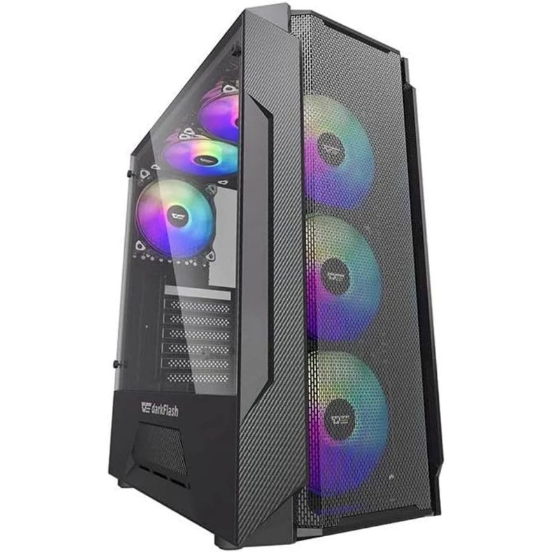Darkflash Leo Computer Case (Black) - Image 1