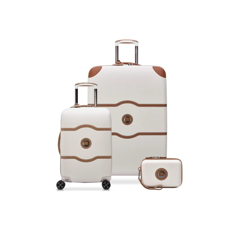 DELSEY PARIS Chatelet Hard+ Hardside Luggage with Spinner Wheels, Angora, 2 Piece Set 21/Backpack, Chatelet Air 2.0 Hardside Luggage with Spinner Wheels