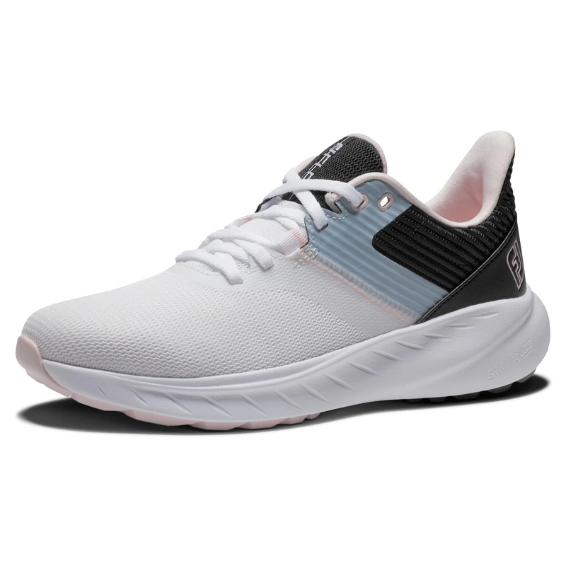 FootJoy Flex Women's Golf Shoe White/Black/Pink, 4 UK Medium