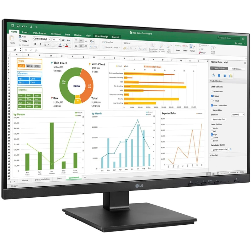 68,6cm/27'' (1920x1080) LG 27BN65YP-B 16:9 5ms IPS HDMI DP USB DVI Pivot Speaker Full HD Black