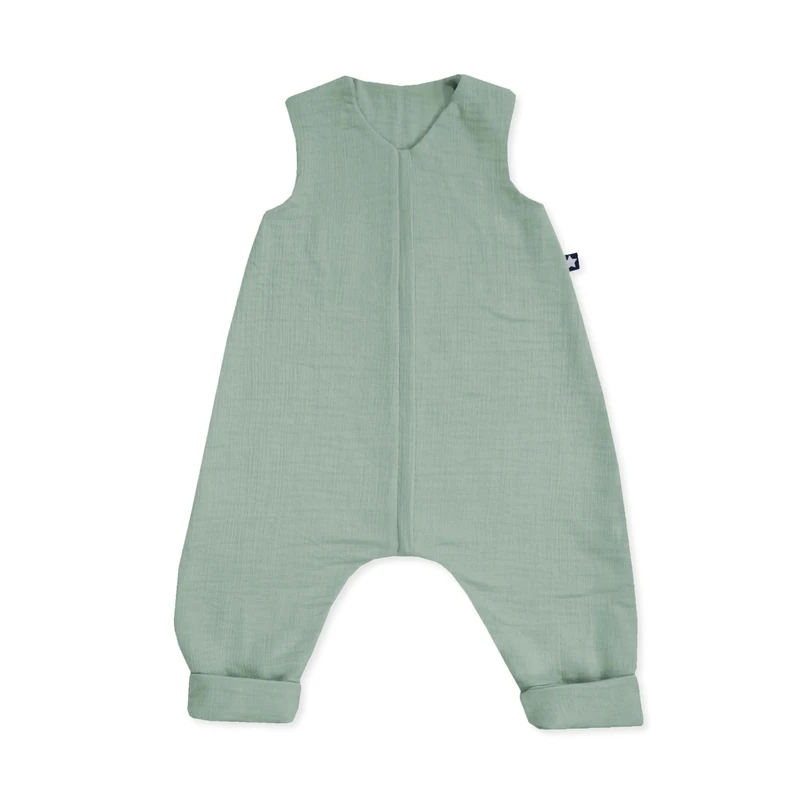 Julius Zöllner Jumper Muslin, 0.5 Tog, Washable at 40°C, Made in Germany, Oeko-Tex Standard 100, Green, Size 104 - Image 1