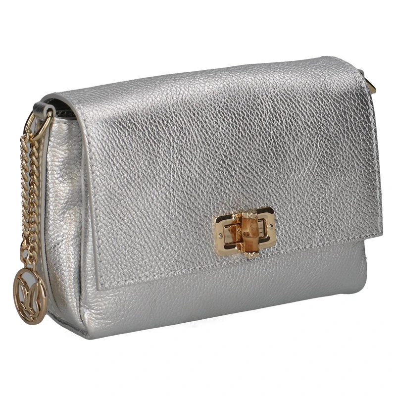 CAPRICE Women Damen Handtasche 9-61004-43 Handbag, Silver Metal, Normal