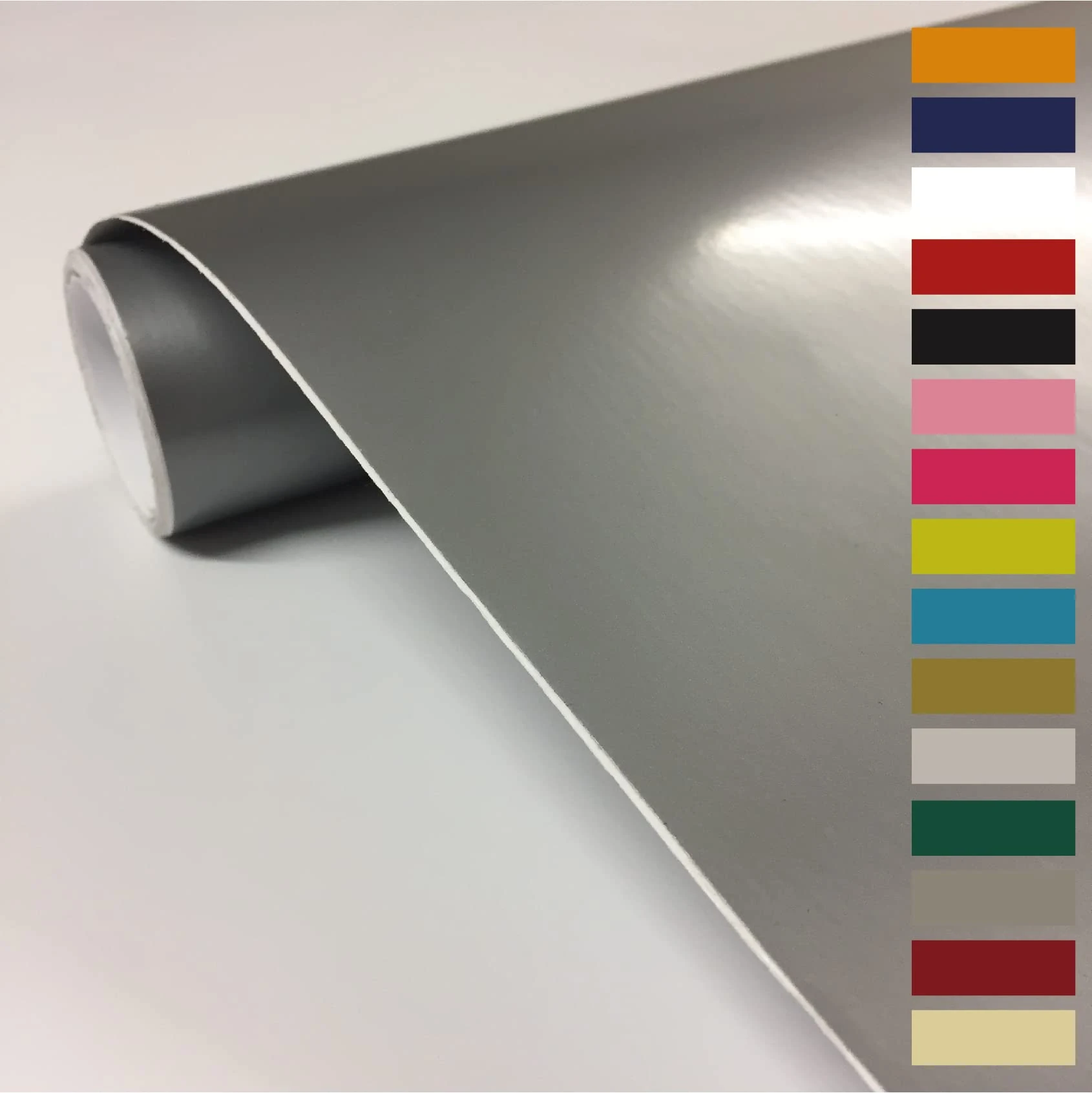 vgoltd Furniture Stickers Gloss Self Adhesive Vinyl Wrap Sticky Contact Paper Roll for Kitchen Countertop Cupboard Cabinets Wardrobe & Tabletops (Silver, 30 x 500 cm)