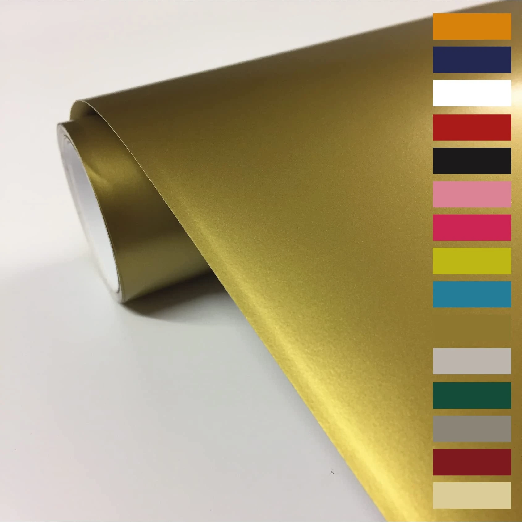 vgoltd Furniture Stickers Gloss Self Adhesive Vinyl Wrap Sticky Contact Paper Roll for Kitchen Countertop Cupboard Cabinets Wardrobe & Tabletops (Gold, 30 x 100 cm)