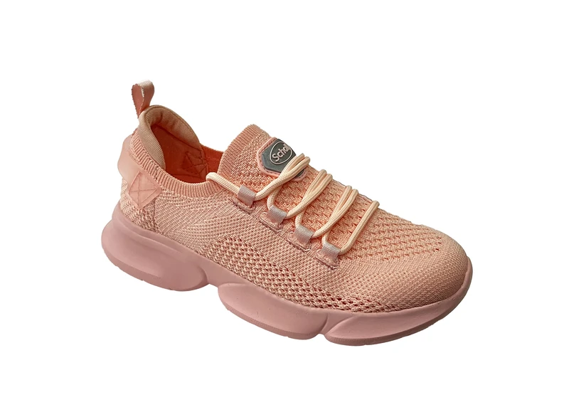 Scholl Camden Women's Peach Sneaker, Peach, 4 UK