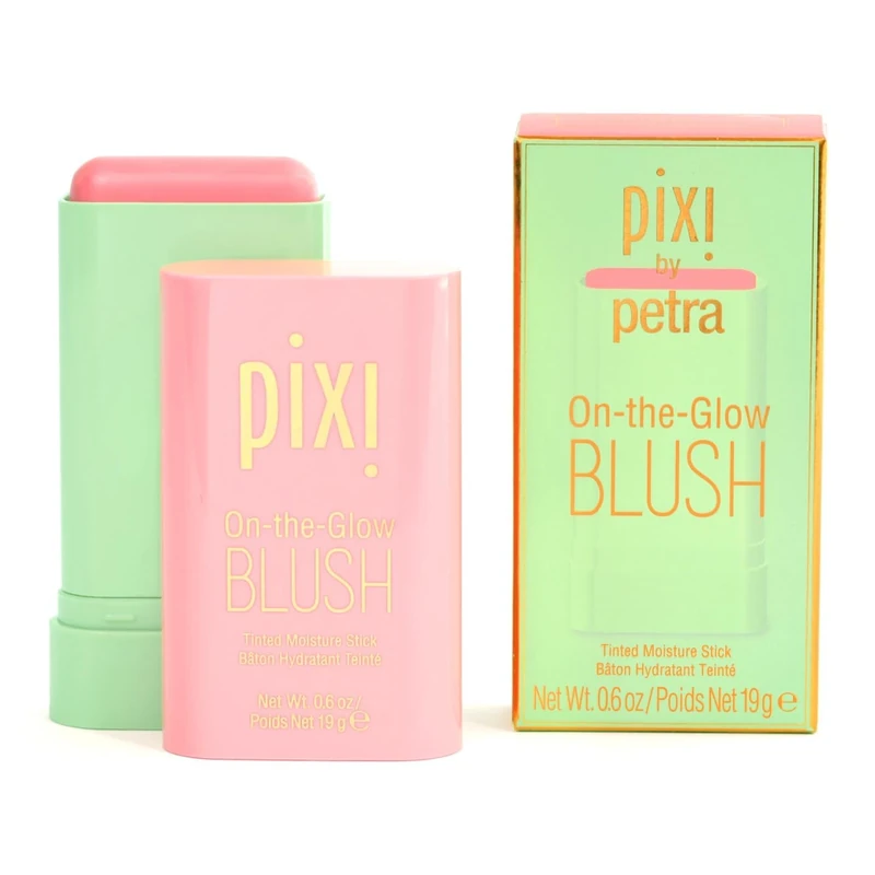Pixi On-The-Glow Blush - Fleur, Hydrating Tinted Moisture Blush Stick With Ginseng, Aloe Vera & Fruit Extracts, For Cheeks & Lips, 19G 0.6Oz, Paraben-Free
