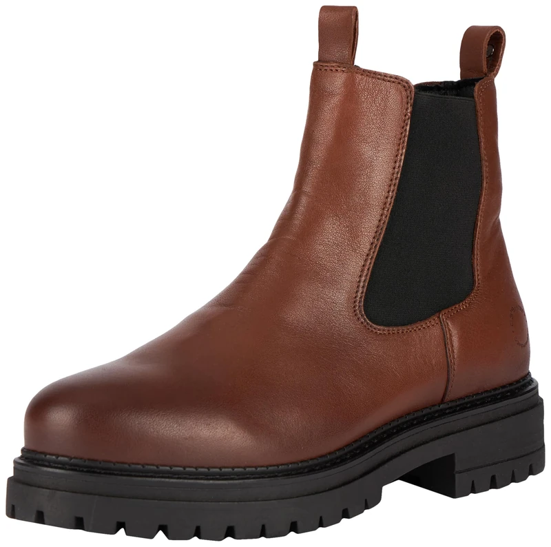 CA'SHOTT A/S Women's CASHANNAH Chelsea Boot, Cognac, 10 UK