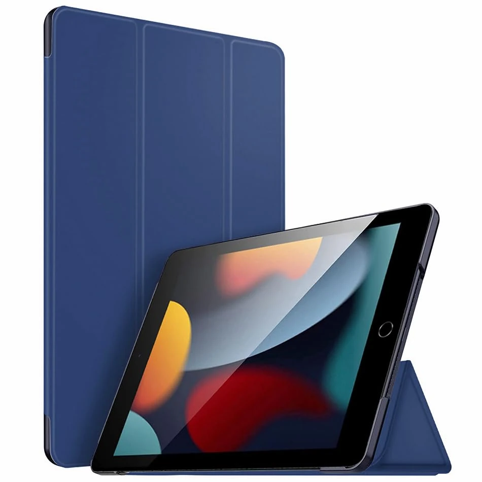 For Apple iPad 10.2 inch 9th/ 8th/ 7th Generation, Smart Magnetic Stand Case, Leather Cover with Magnetic Closure, Anti-Scratch and Lightweight Case (2021/2020/2019) (Blue)