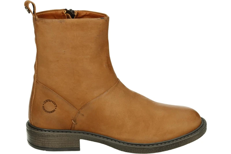 CA'SHOTT A/S Women's CASTINA Zip Boot Chelsea, Cognac, 5.5 UK
