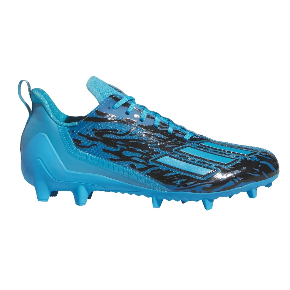 adidas Men's Adizero Football Cleats, Panther Cyan/Black/Panther Cyan, 9.5 UK