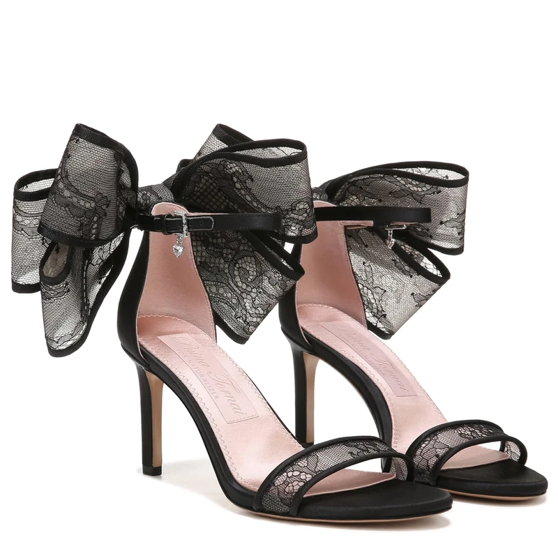 Naturalizer Women's Fashion Sandals - Amour Ankle Strap, Black Fabric, UK 4, Medium Fit