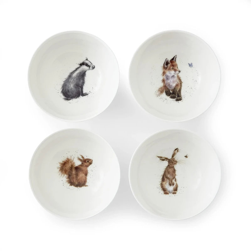 Wrendale Designs 6" Set of 4 Deep Bowls by Royal Worcester