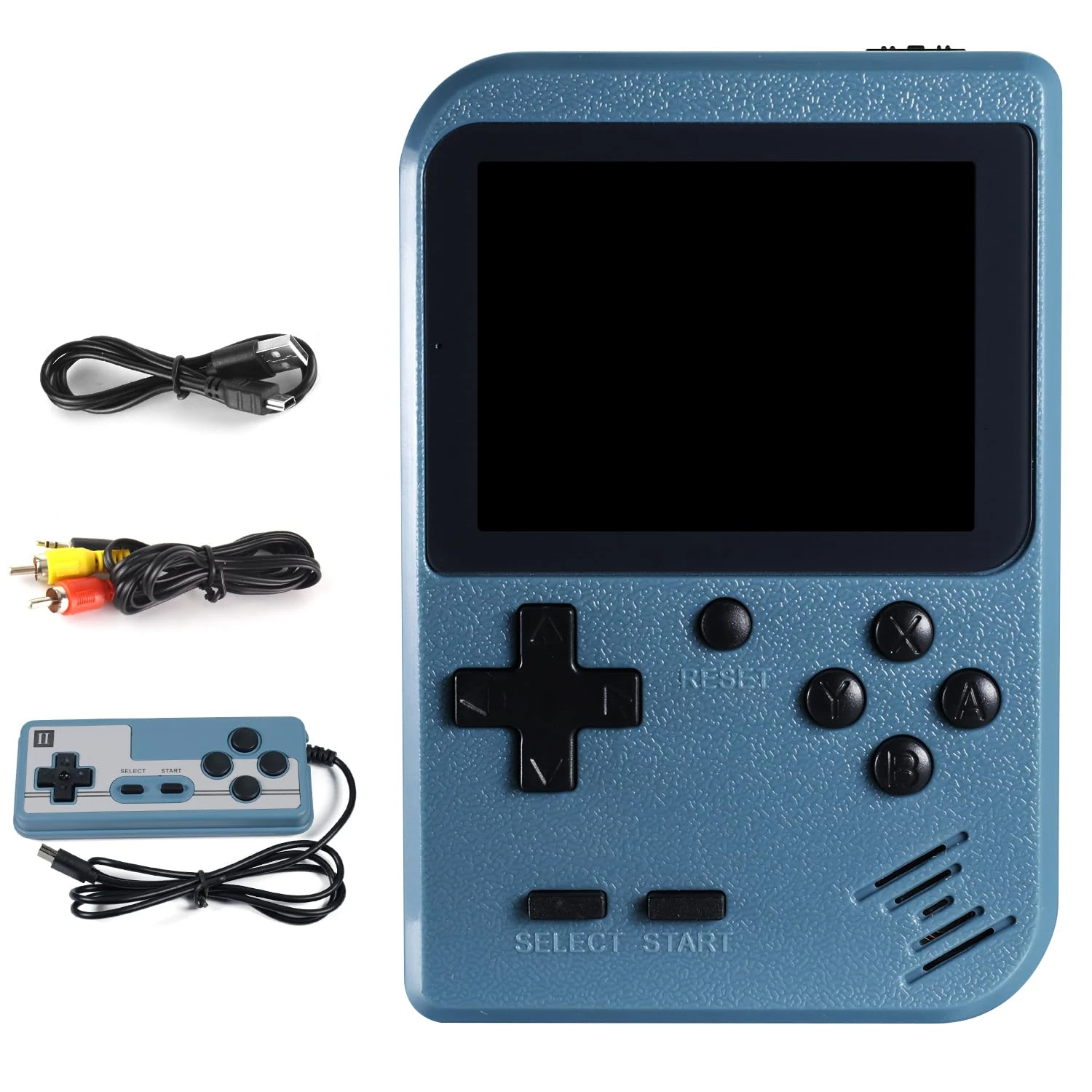 Hbaid Handheld Game Console with 500 Classical Games Support for Connecting TV Two Players 1020mAh Rechargeable Battery Gift for Kids and Adult