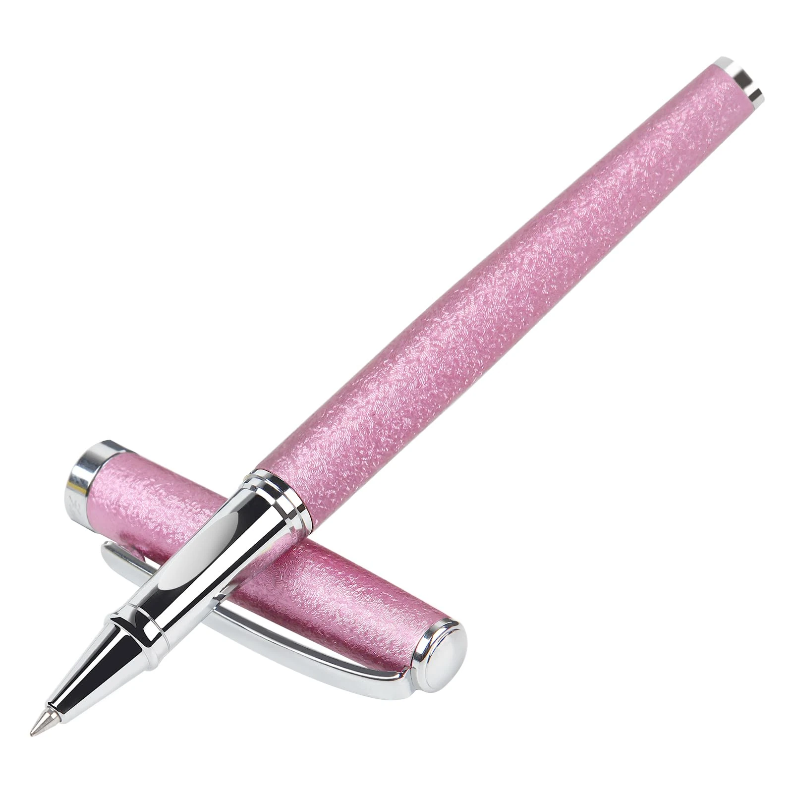 Zalantan Luxury Fancy Pens - Ballpoint Pen with Smooth Writing, Stylish Design, Effortless Executive Writing - Gift Box with 0.5mm Black Extra 2 Refill (Pink)