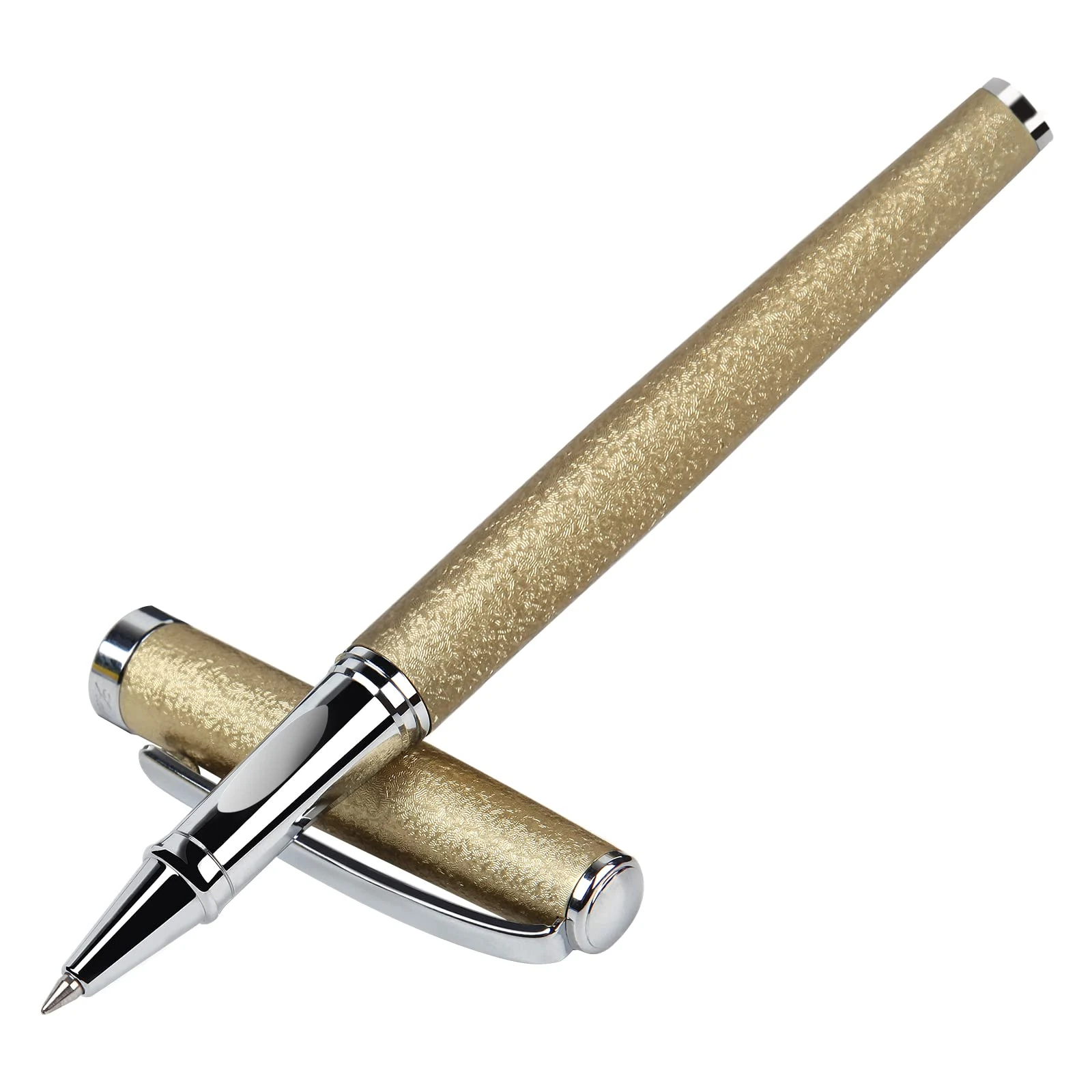 Zalantan Nice pens,luxury pen with cace,fancy pens Ballpoint Pen Smooth writing experience stylish design effortless writing executive pen-Gift Box with 0.5mm Black Extra 2 Refill (Gold)