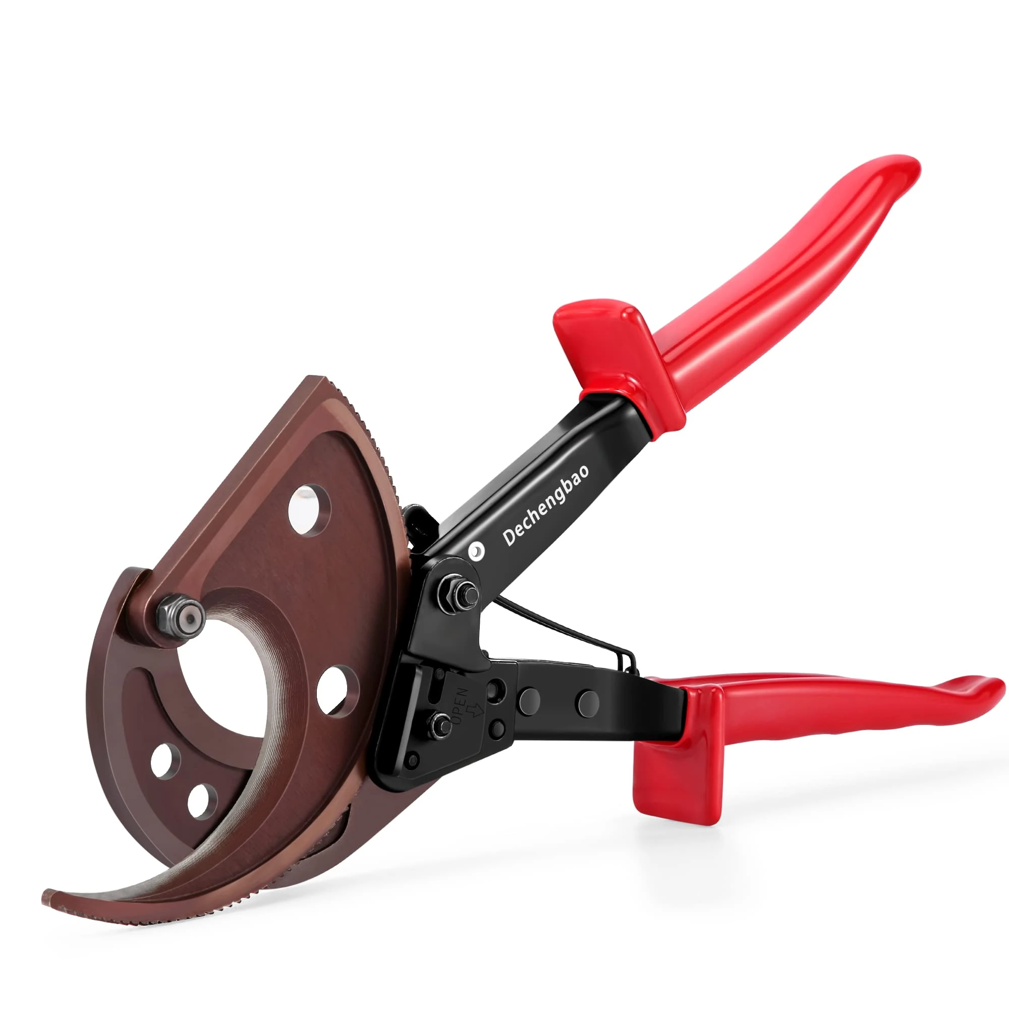 Ratchet Cutters, Dechengbao HS520A Heavy Duty Wire Cutter for Aluminum Copper Cable up to 400mm², Ratchet Cable Cutters