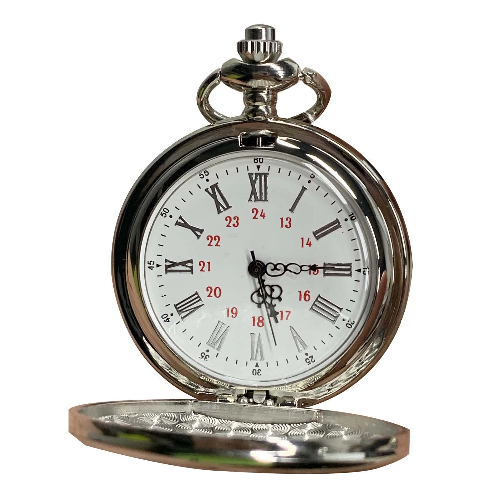 Tiong to My Son Men's Pocket Fob Watch Classic Vintage Quartz Pocket Watch with Chain a Birthday Gift