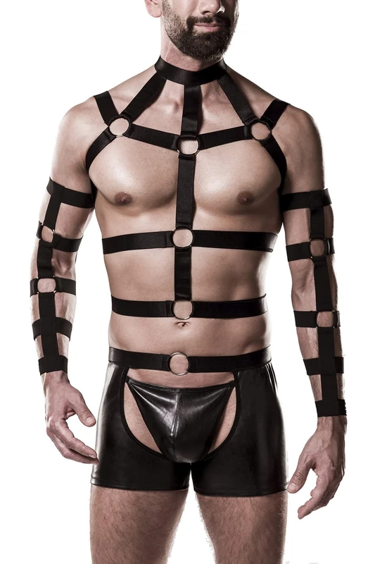 Grey Velvet Men's 20050-002-073 Erotic Set, Black, XXL-3XL - Image 1