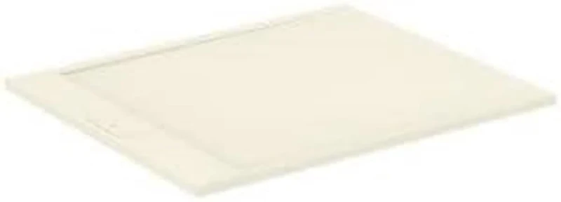 Ideal Standard - Ultra Flat S i.Life, Rectangular Shower Tray 120x100 in Resin, Short Side Drain Waste, Stone Effect matt Finish, Sand