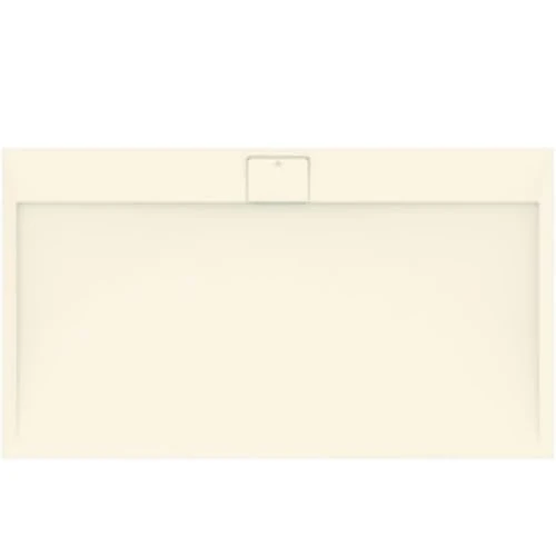 Ideal Standard - Ultra Flat S i.Life, Rectangular Shower Tray 160x90 in Resin, Long Side Drain Waste, Stone Effect matt Finish, Sand