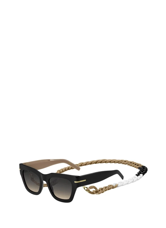 Boss 1520/N/S BLACK BEIGE/BROWN SHADED BROWN CHAIN 51/21/145 women Sunglasses
