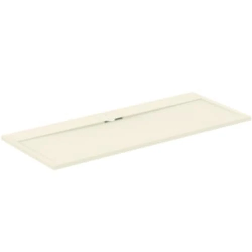 Ideal Standard - Ultra Flat S i.Life, Rectangular Shower Tray 170x70 in Resin, Long Side Drain Waste, Stone Effect matt Finish, Sand