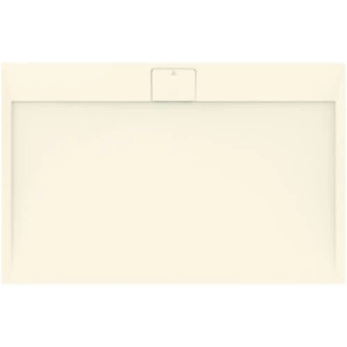 Ideal Standard - Ultra Flat S i.Life, Rectangular Shower Tray 140x90 in Resin, Long Side Drain Waste, Stone Effect matt Finish, Sand