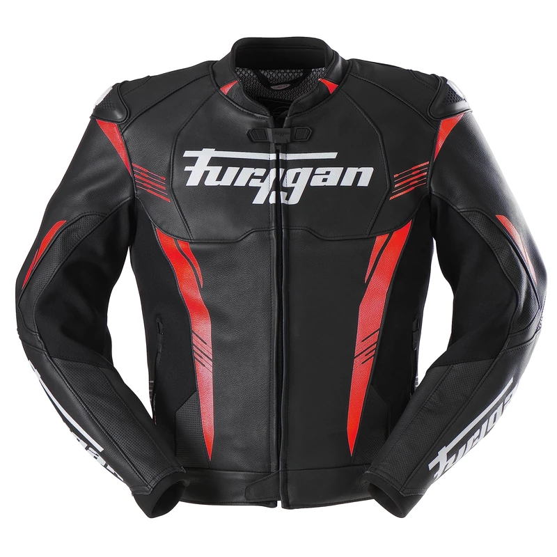 Furygan Mens Pro One Jacket, Black-red-white, M UK