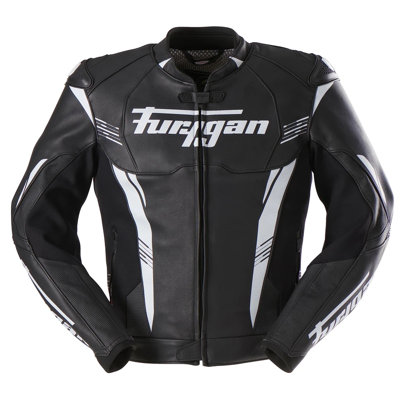 Furygan Mens Pro One Jacket, Black-white, 3XL UK - Image 1