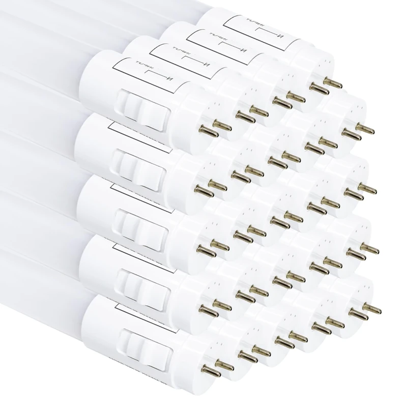 LED ATOMANT Pack of 24 LED Tubes 60 cm 9 W, CCT (Warm, Neutral and Cold White Colour Selector), 1100 Lumens, LED Starter Included, T8 Standard