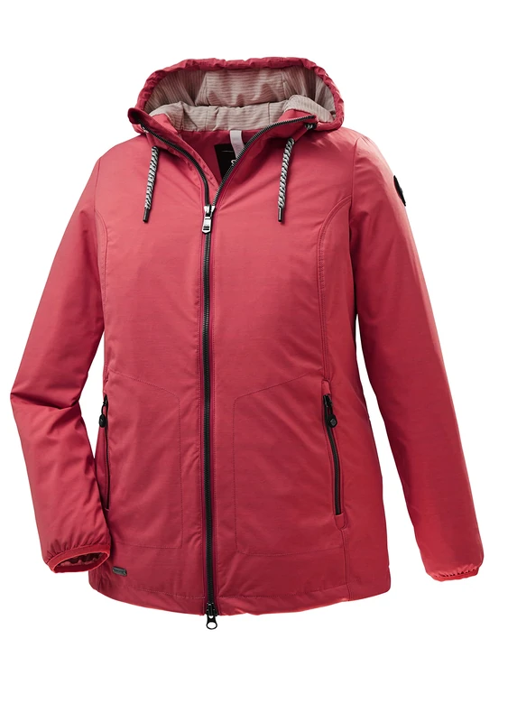 STOY Women's STS 5 Wmn Sftshll Jckt Softshell Jacket with Hood-Large Sizes, Candy, 48 (EU)