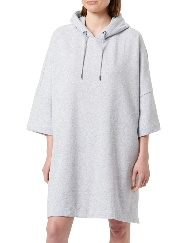 DreiMaster Vintage Women's Idem Oversize Sweatshirt Dress, Light grey (light grey blend), S