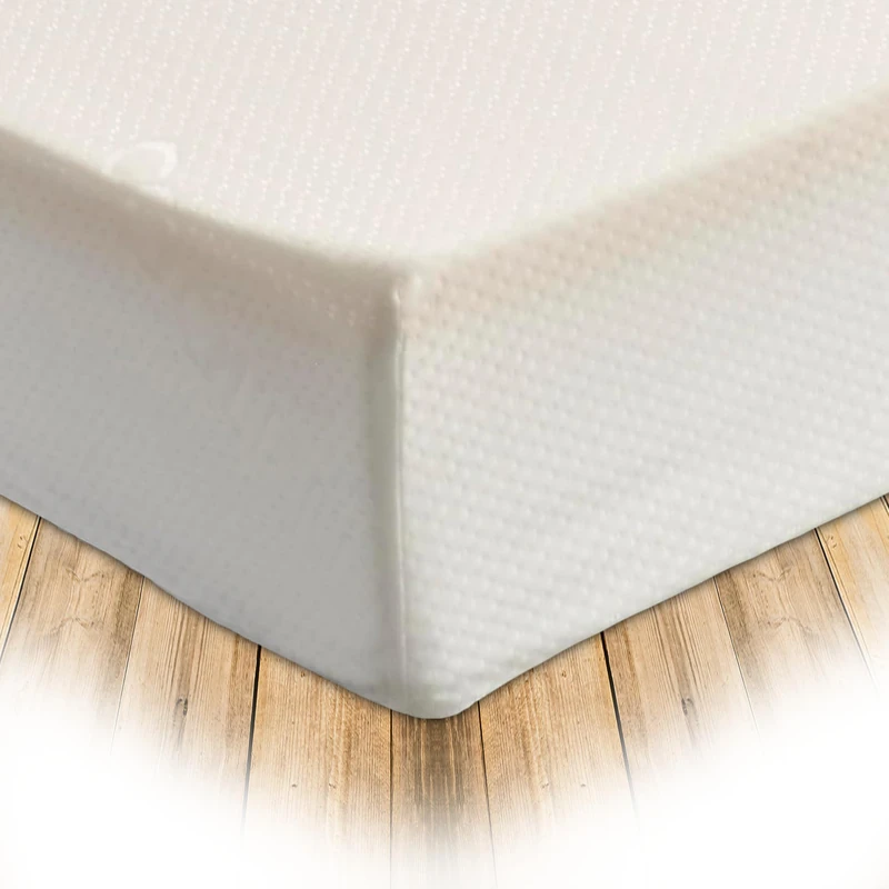 Starlight Beds 15cm European Single Memory Foam Mattress with 5” Firm Foam Base and 1” Memory Foam. Medium-Firm All Foam Mattress with White Removeable Cover (ZC51) (90cm x 200cm)