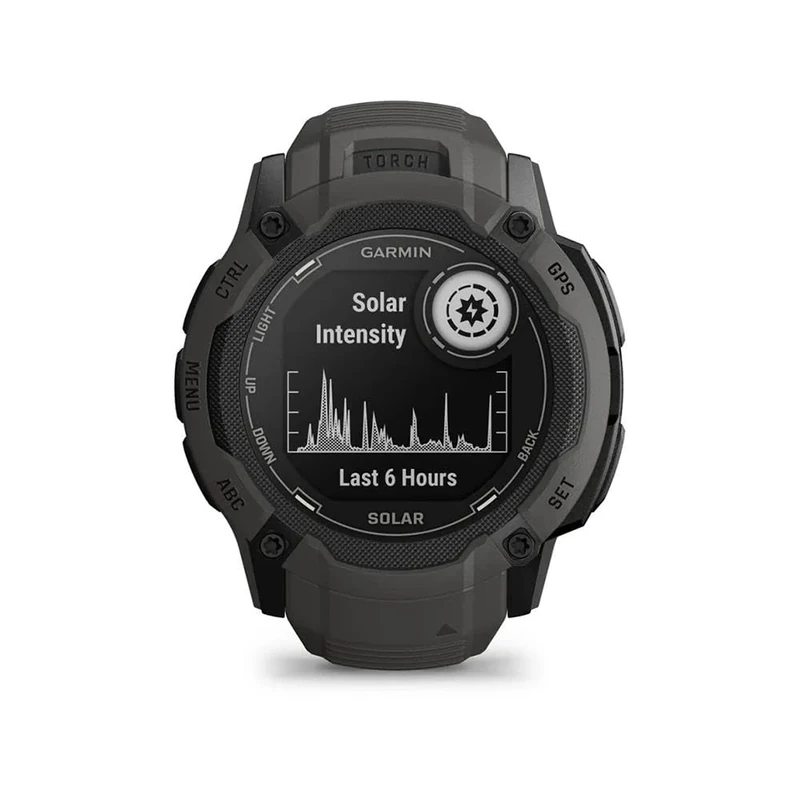 Garmin Instinct 2X SOLAR GPS 50mm Smartwatch, Larger Rugged watch, Built-in Sports Apps & Health Monitoring, Solar Charging and Ultratough Design Features, up to 40 days Battery Life, Graphite