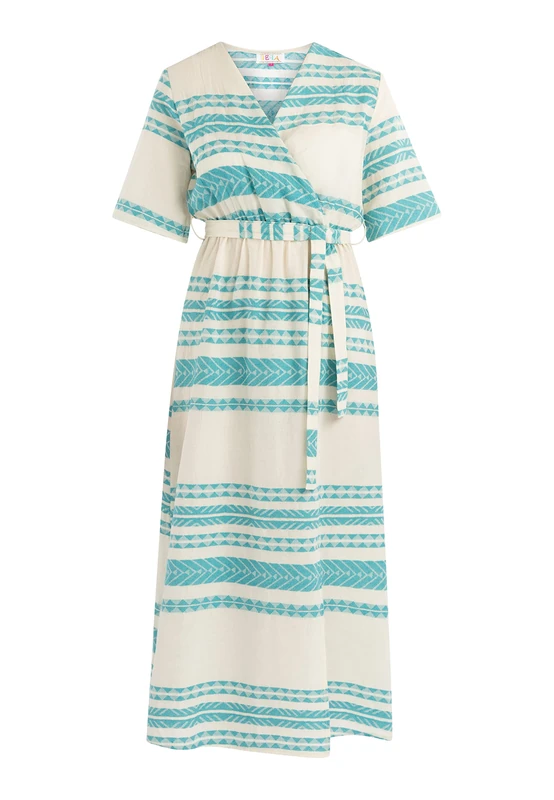 IZIA Women's Mahisha Maxi Dress, Turquoise, S