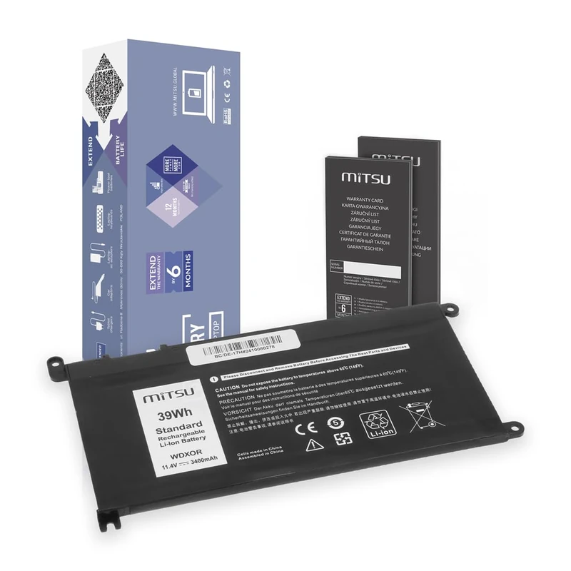 MITSU BATTERY BC/DE-17H (3400 mAh (39 Wh) 11.4 Volt 4 Cell Li-Ion)