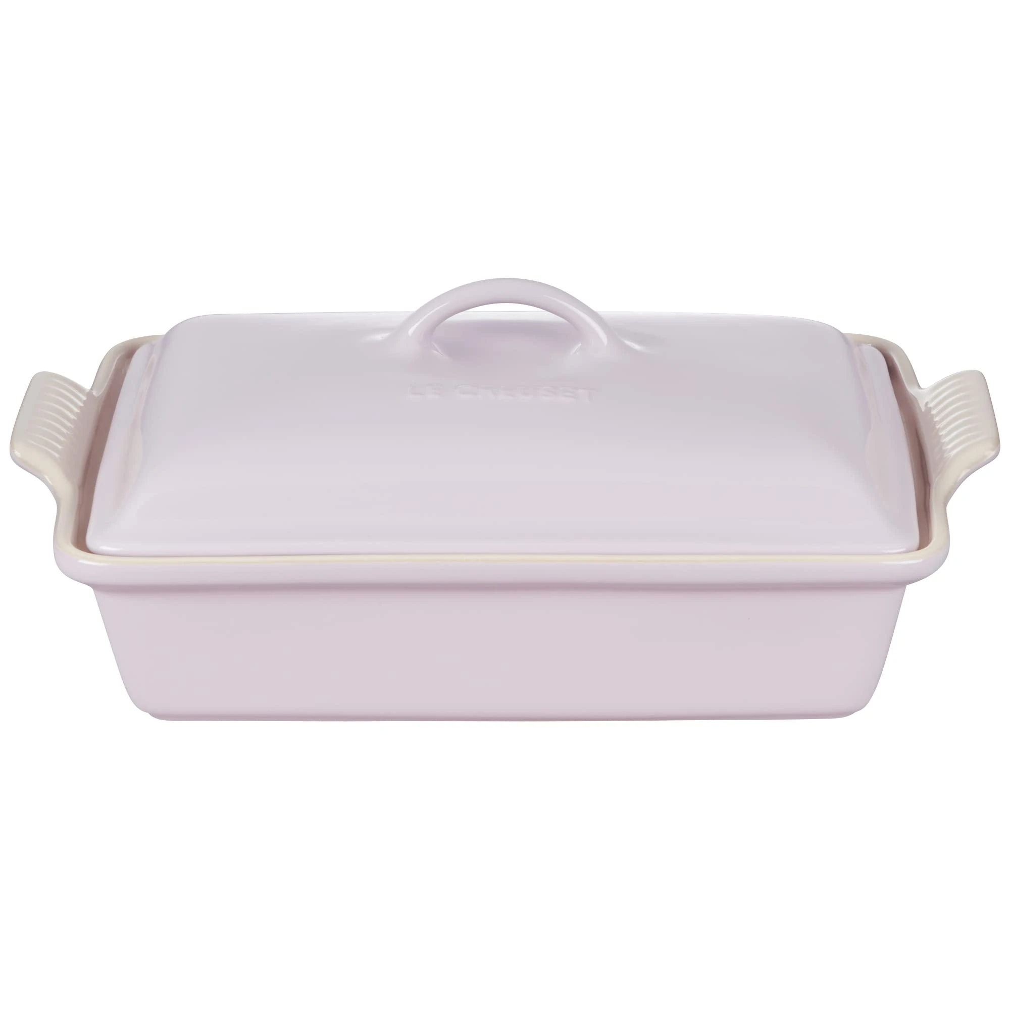Le Creuset Stoneware Heritage Covered Rectangular Casserole, 4 qt. (12" x 9"), Shallot