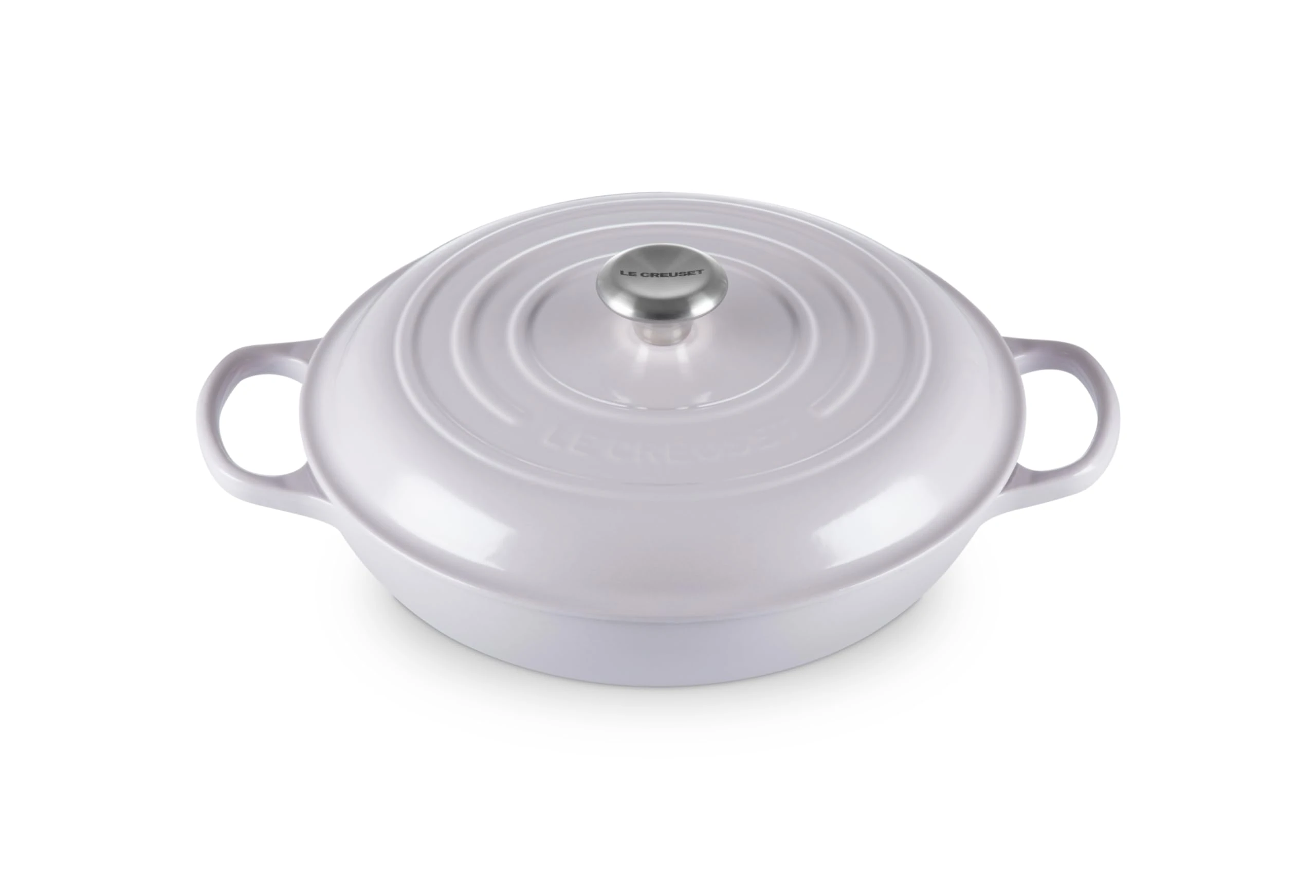 Le Creuset Enameled Cast Iron Signature Braiser, 3.5 qt., Shallot