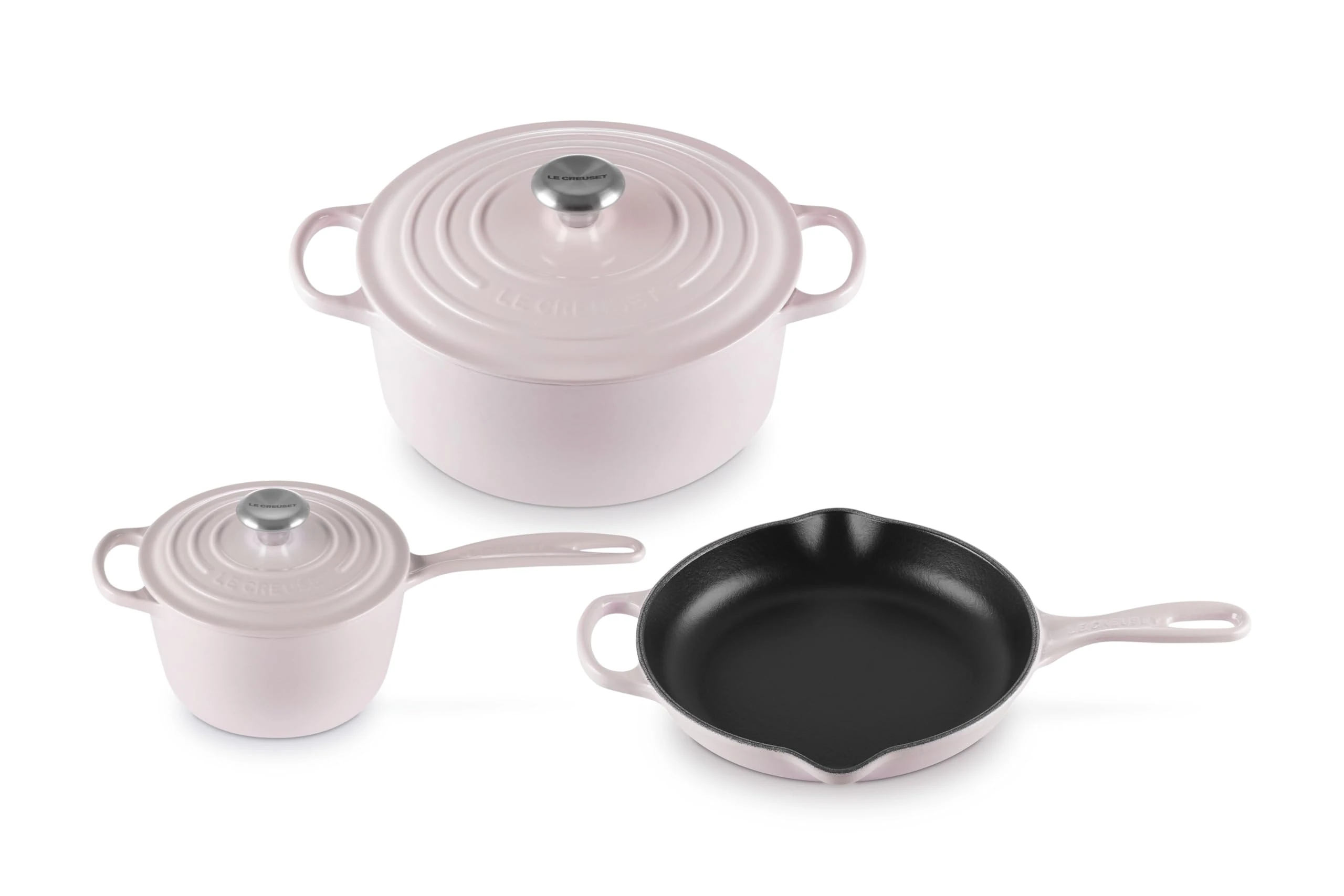 Le Creuset Enameled Cast Iron Signature Cookware Set, 5 pc, Shallot