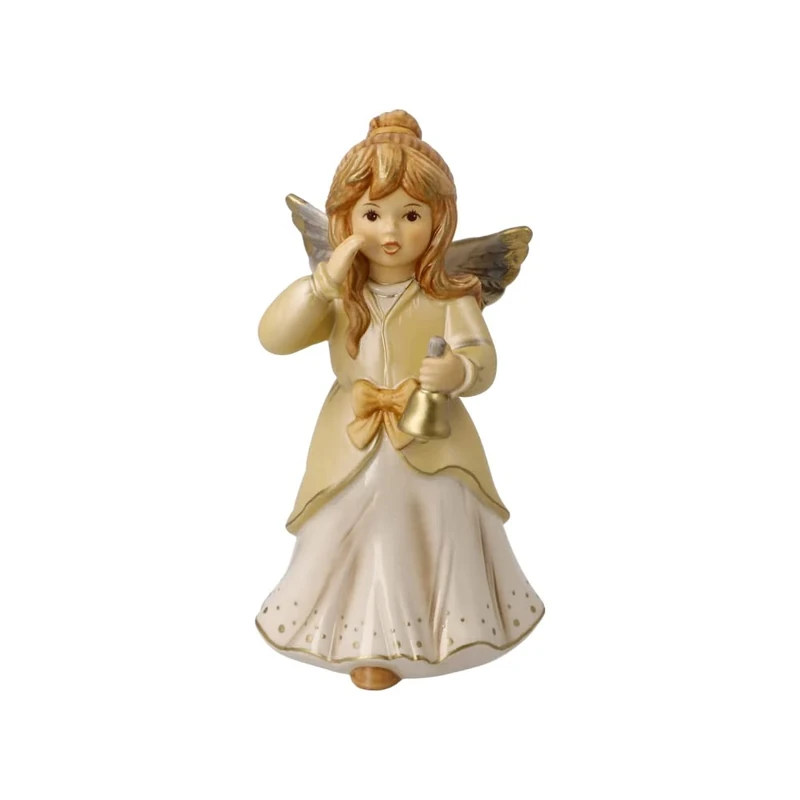 Goebel 41-673-07-1 Christmas Decoration Angel Figurine Made of Porcelain Dimensions: 14.5 cm x 8 cm x 7.5 cm