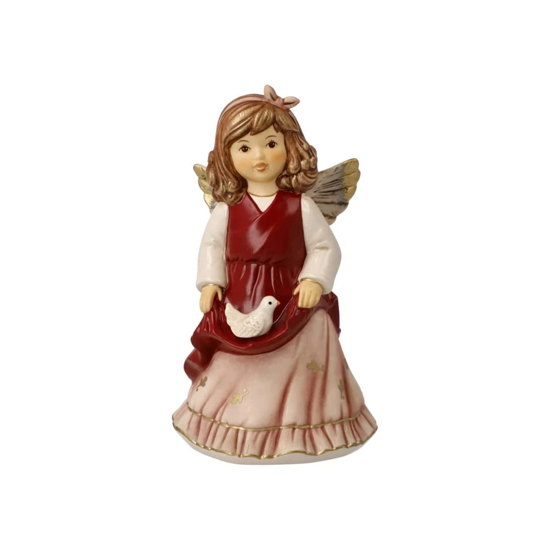 Goebel 41-672-29-1 Christmas Decoration Angel Figurine Made of Porcelain Dimensions: 14.5 cm x 8.5 cm x 7.5 cm