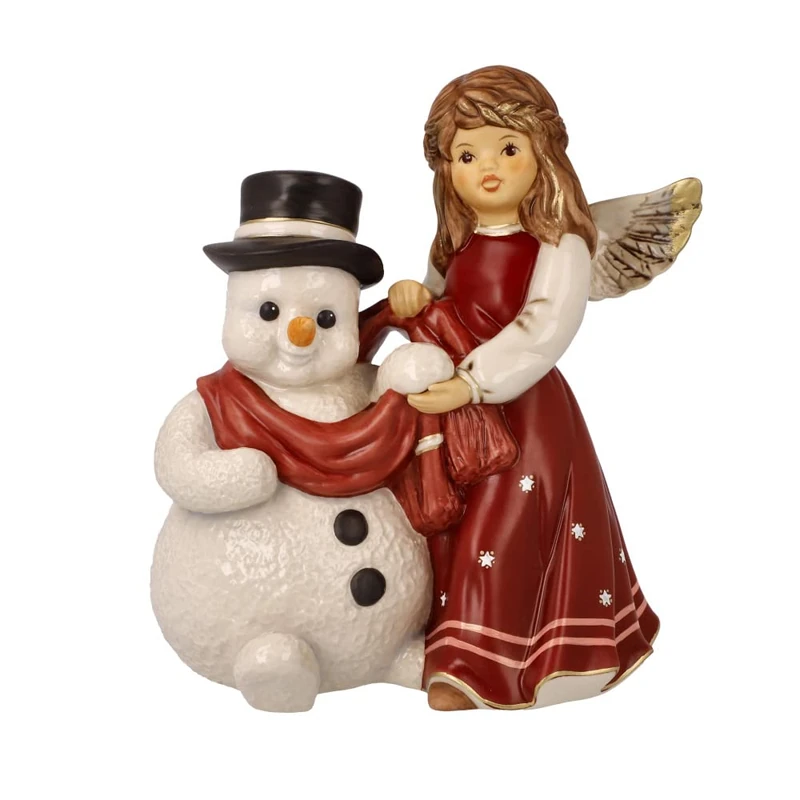 Goebel 41-675-29-1 Christmas Decoration Angel Figurine Made of Porcelain Dimensions: 14.5 cm x 13 cm x 9.5 cm