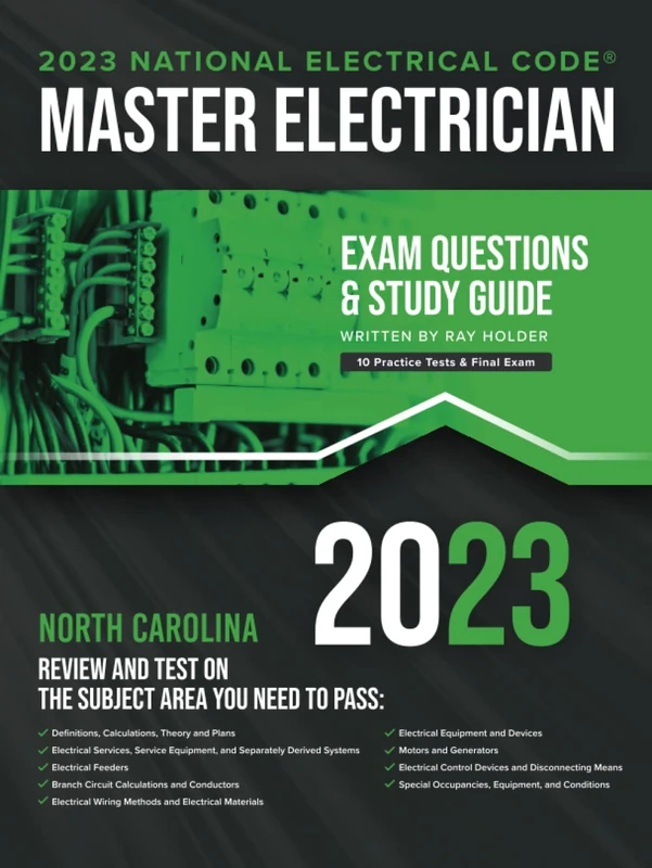 2023 North Carolina Master Electrician Exam Prep and Study Guide: 400+ Questions for Study on the 2023 National Electrical Code